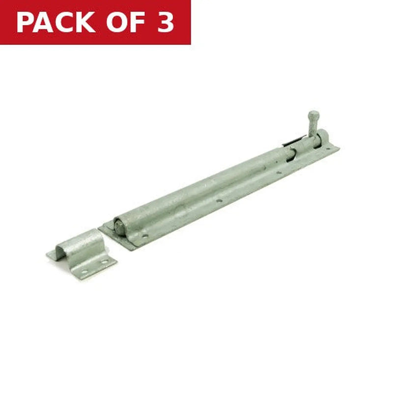 Centurion 250mm (10") Galv Tower Bolt - Pack of 3