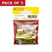 Centurion 50mm x 25mm (1") PB Straight Barrel Bolt - Pack of 5