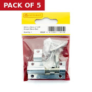 Centurion 50mm x 25mm (1") CP Straight Barrel Bolt - Pack of 5