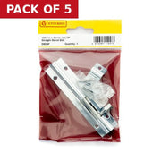 Centurion 100mm x 25mm (1") CP Straight Barrel Bolt - Pack of 5