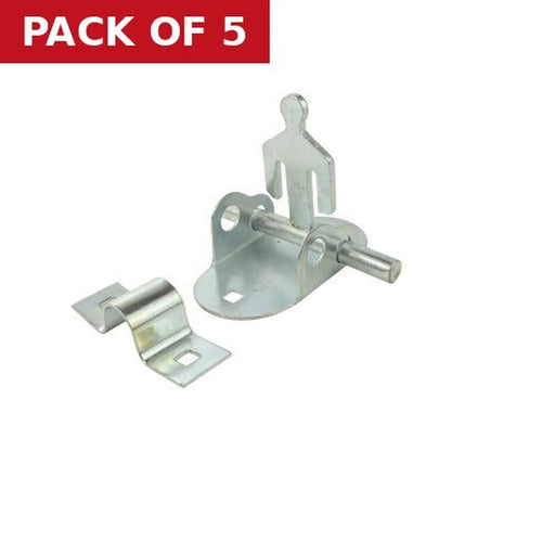 Centurion 4" x  2" ZP Oval Padlock Bolt - Pack of 5
