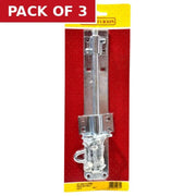 Centurion 250mm (10") ZP Brenton Padlock Bolt 2A Pattern - Pack of 3