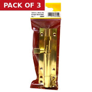 Centurion 100mm x 38mm (1 1/2") PB Wide Straight Barrel Bolt - Pack of 3