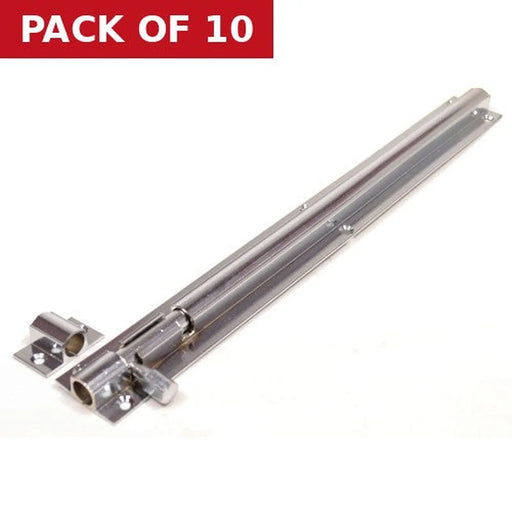 Centurion 300mm x 32mm (1 1/4") CP Wide Straight Barrel Bolt - Pack of 10