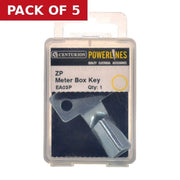 Centurion Zinc Meter Box Key - Pack of 5