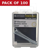 Centurion Electrical Socket Screws, M3.5 x 50mm, Zinc Plated - Pack of 100