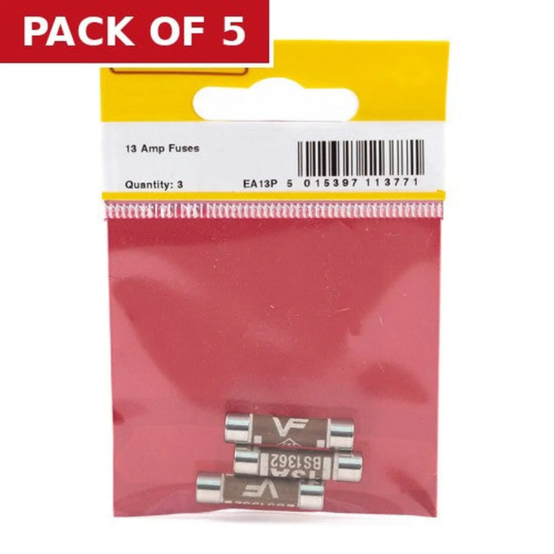 Centurion 13 Amp Fuses (Pack of 3) - Pack of 5
