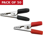 Centurion 5 Amp Crocodile Clips-EA24L - Pack of 50