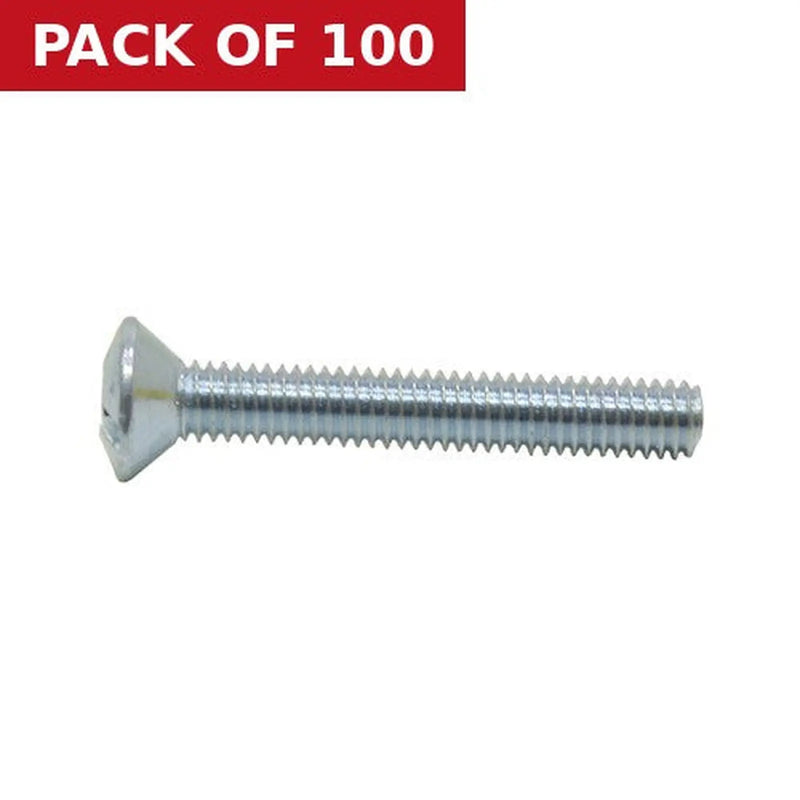 Centurion M3.5 x 25mm ZP Electrical Switch And Socket Screws - Pack of 100