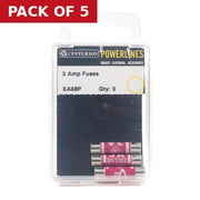 Centurion 3 Amp Fuse (Pack of 3) -EA68P - Pack of 5