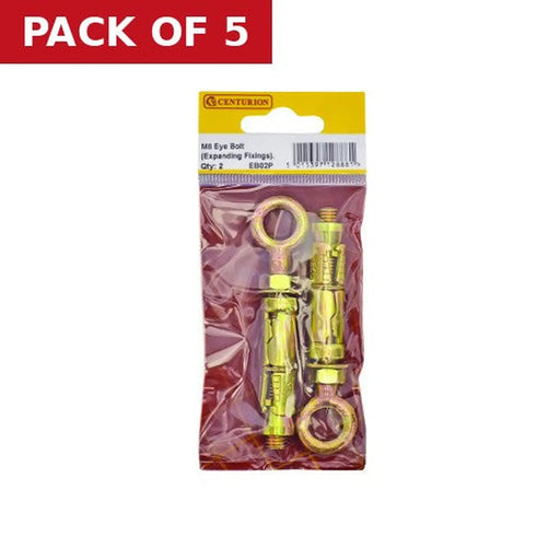 Centurion M8 Expanding Eye Bolts  (Pack of 2) - Pack of 5