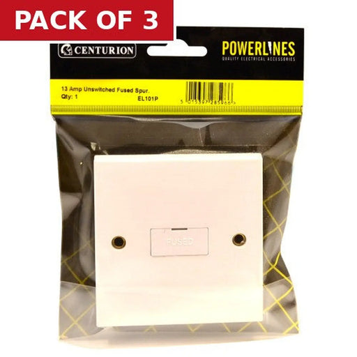 Centurion 13 Amp Fused Spur - Pack of 3