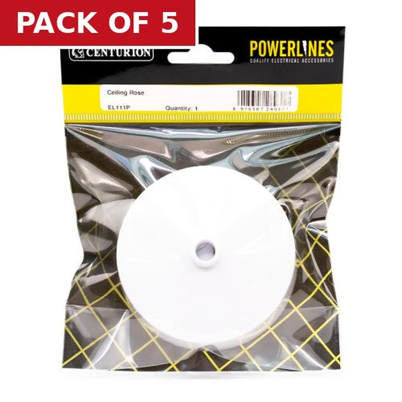 Centurion Replacement Ceiling Rose for Pull Switch - Pack of 5
