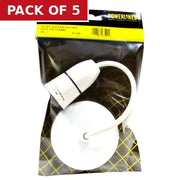 Centurion 6" Flex Pendant Lamp Holder - Pack of 5