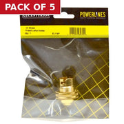Centurion 1/2" Brass Thread Lamp Holder - Pack of 5