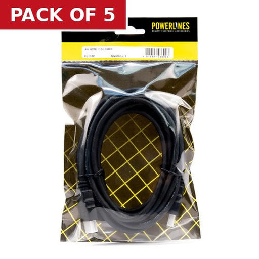 Centurion HDMI1.3C Cable, 4m - Pack of 5