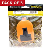 Centurion 1 Gang Orange Trailing Socket, 13 Amp - Pack of 5