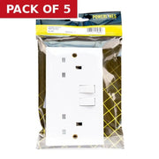 Centurion 13 Amp 2 Gang Switched Wall Socket - Pack of 5
