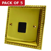 Centurion Georgian Brass Master Phone Socket - Pack of 5