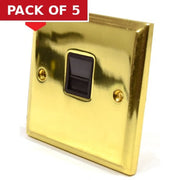 Centurion Victorian Brass Master Telephone Socket - Pack of 5