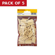 Centurion M10 x 40mm Fluted Wooden Dowels  (Pack of 100) - Pack of 5