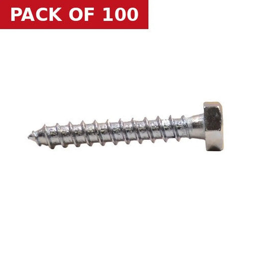 Centurion M8 x 50mm ZP Coach Screws   (100)
