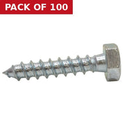 Centurion M10 x 50mm ZP Coach Screws   (100)
