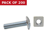 Centurion M6 x 25mm ZP Roofing Bolts   (200)