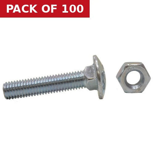 Centurion M10 x 50mm Carriage Bolts  (100)
