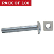 Centurion M6 x 40mm ZP Roofing Bolts   (100)