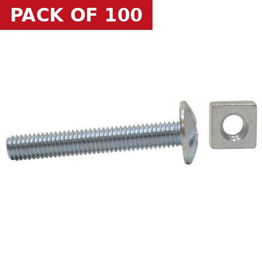 Centurion M6 x 40mm ZP Roofing Bolts   (100)