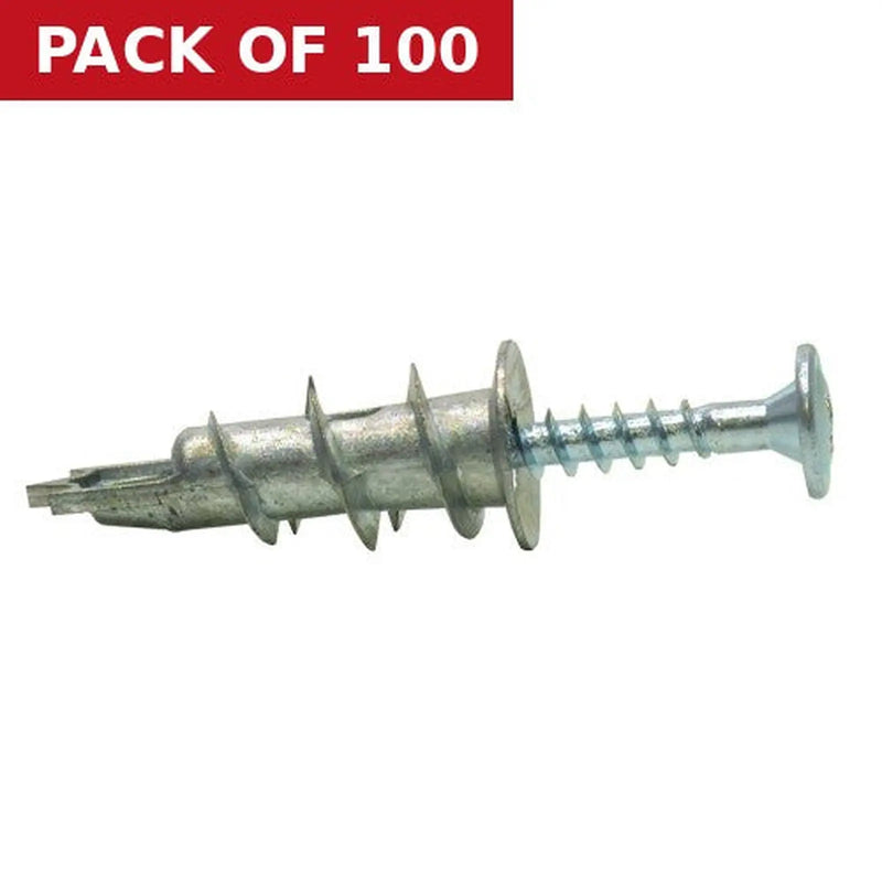 Centurion 35mm Metal Plasterboard Speed Plugs  (100)