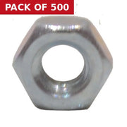 Centurion M4 ZP Steel Hex Nuts   (500)