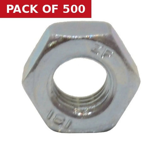 Centurion M6 ZP Steel Hex Nuts   (500)