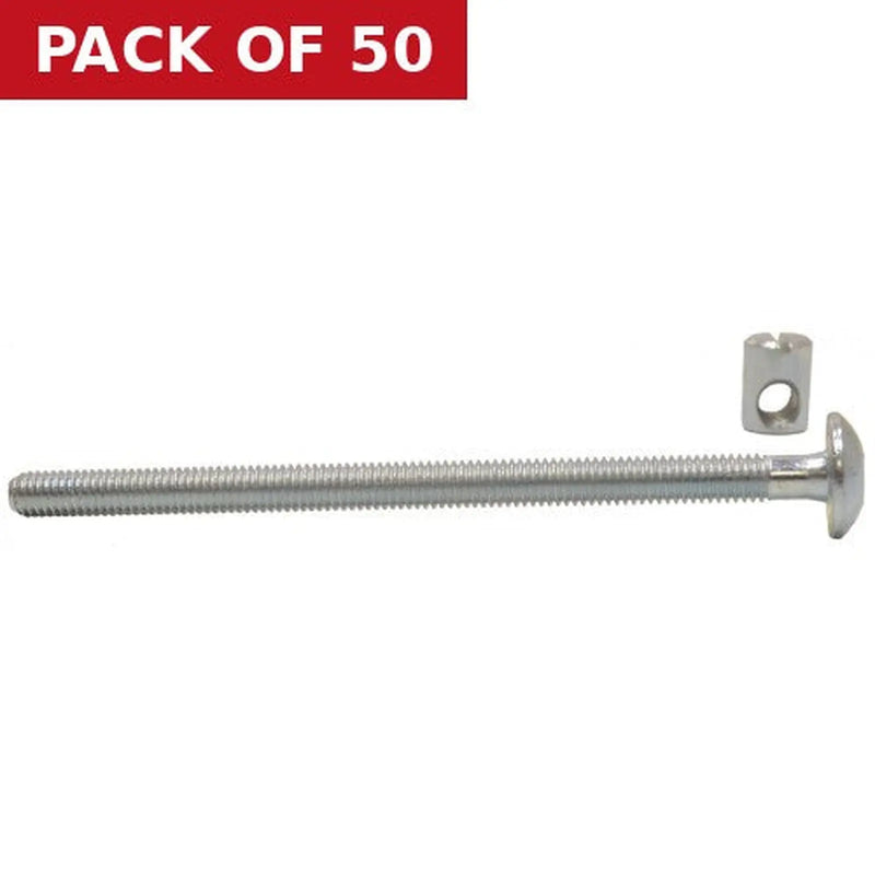 Centurion M6 x 100mm Furniture Bolts & Nuts  (50)