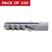Centurion M10 x 50mm Nylon Rimless Expansion Plugs   (100)