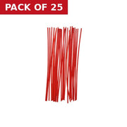 Centurion Screw Size 6 Drill 4mm 12" Red Wallplug Strips  (25)