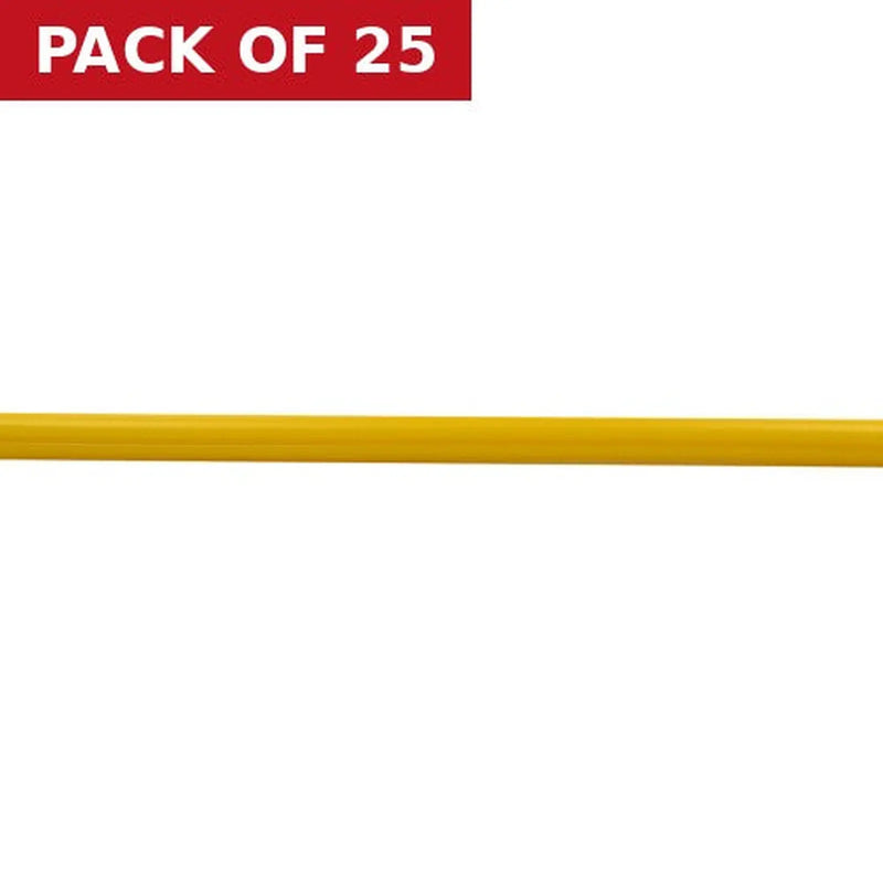 Centurion Screw Size 12 Drill 6.5mm 12" Yellow Wallplug Strips  (25)