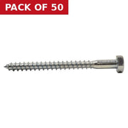 Centurion M10 x 120mm ZP Coach Screws - Pack of 50