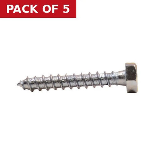 Centurion M8 x 80mm ZP Coach Screws (Packs of 4) - Pack of 5