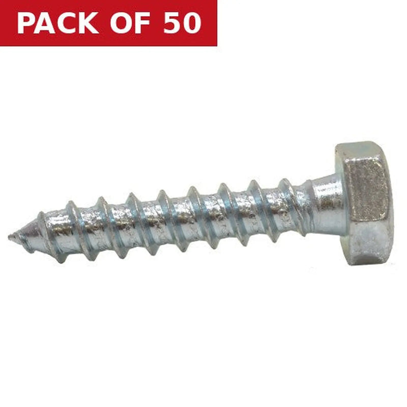 Centurion M10 x 130mm ZP Coach Screws  (50)