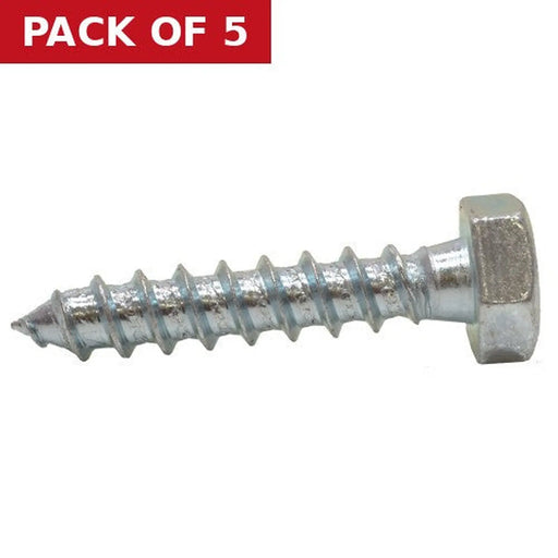 Centurion M10 x 130mm ZP Coach Screws (Packs of 2) - Pack of 5