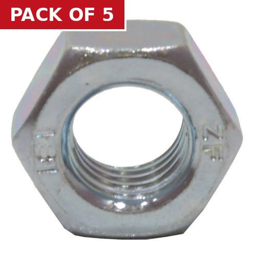 Centurion M16 ZP Steel Hex Nuts (Packs of 3) - Pack of 5