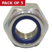 Centurion M16 ZP Nylon Locking Nuts (Packs of 1) - Pack of 5