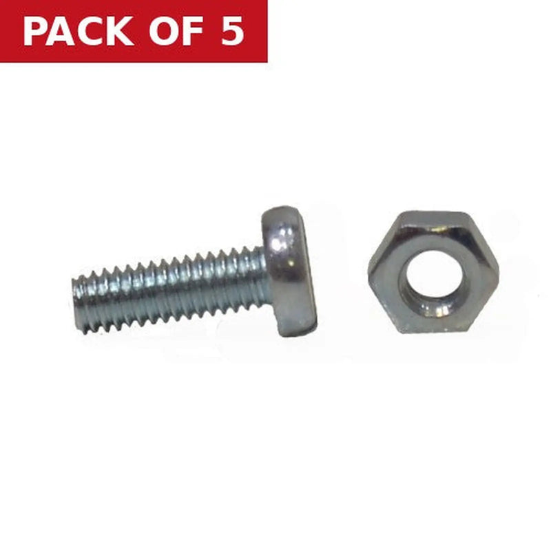 Centurion M4 x 20mm Machine Screws & Nuts - Zinc Plated - (Packs of 11) - Pack of 5