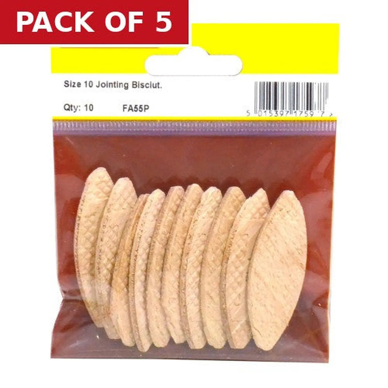 Centurion Size 10 Jointing Biscuit (Pack of 10) - Pack of 5