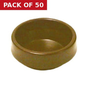 Centurion 45mm Brown Castor Cups - Pack of 50