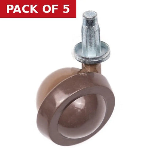 Centurion 45mm Furniture Peg Fix Castors - Pack of 5