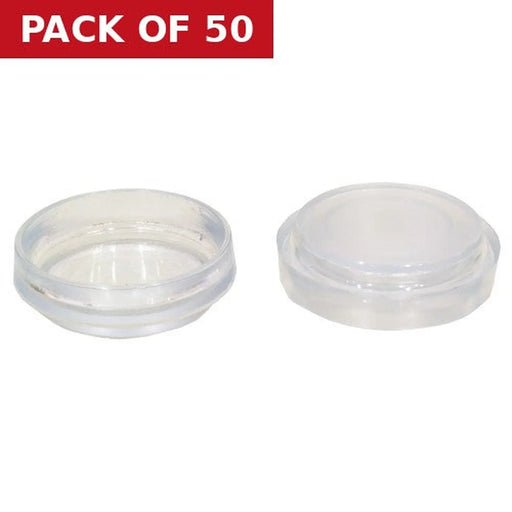 Centurion 60mm Clear Castor Cups - Pack of 50