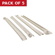 Centurion 350mm White Bottom Fix Steel Drawer Runner - Pack of 5